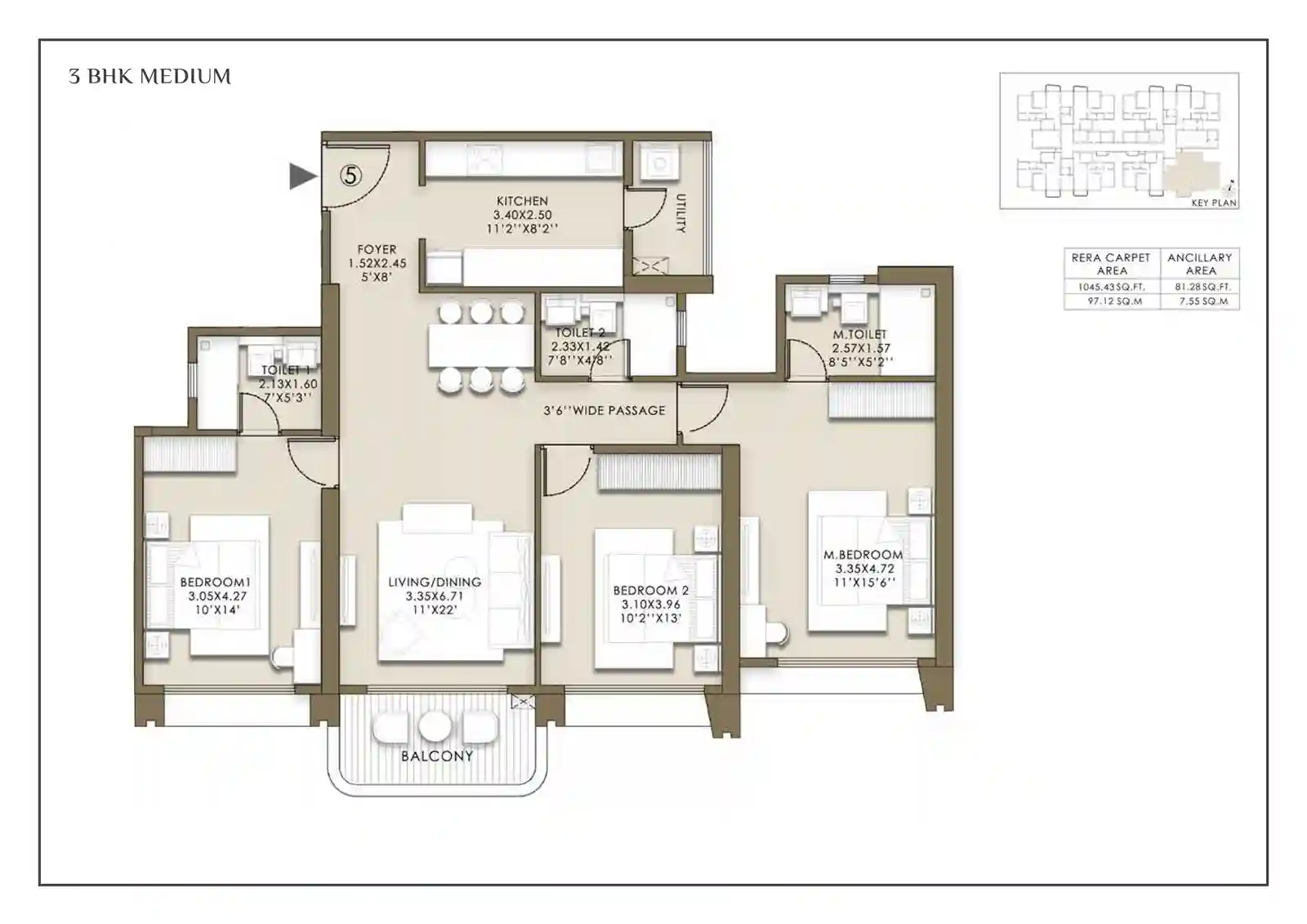 lnt-island-cove-3bhk-floor-plan