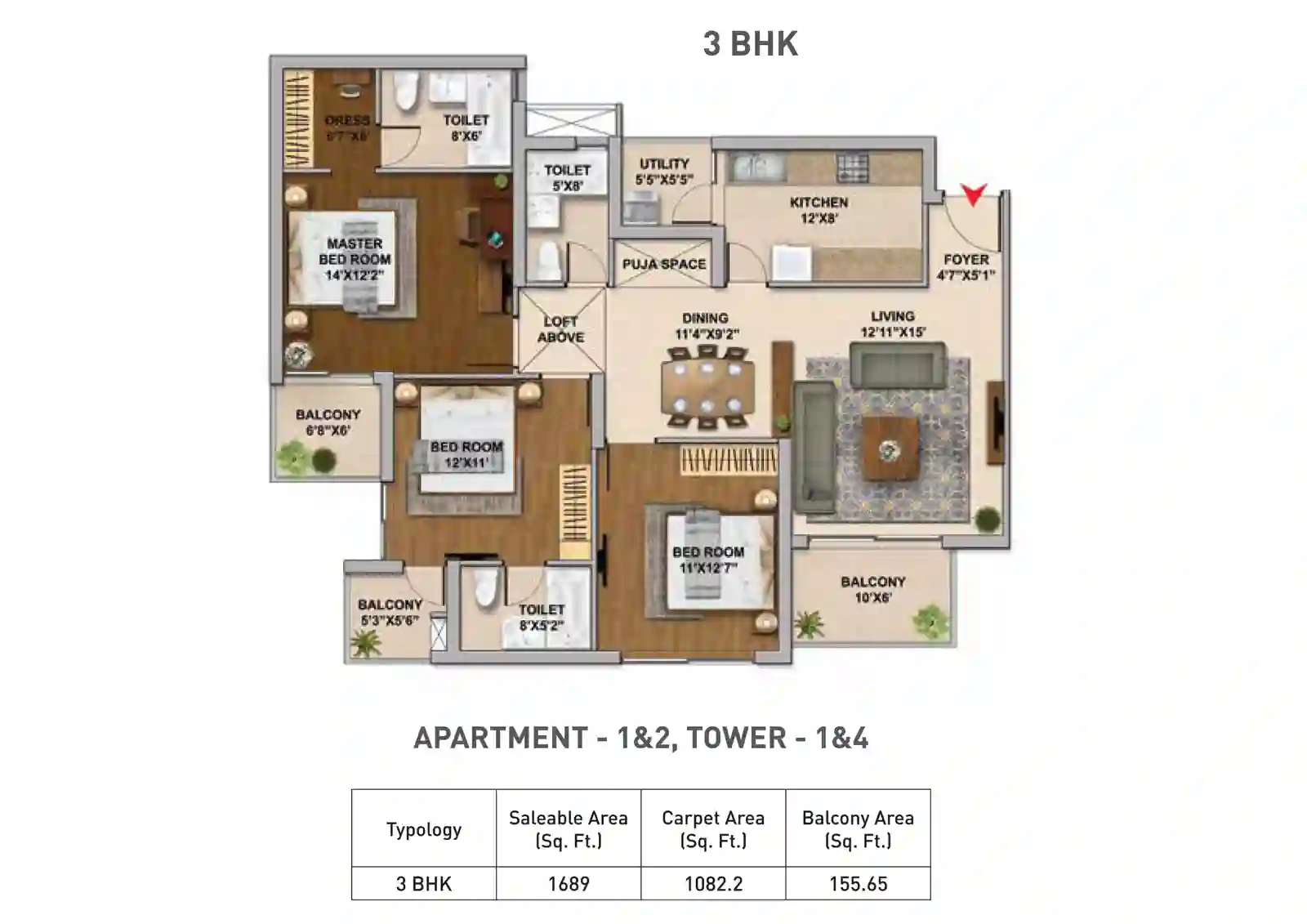 hero-homes-sector-104-floor-plan