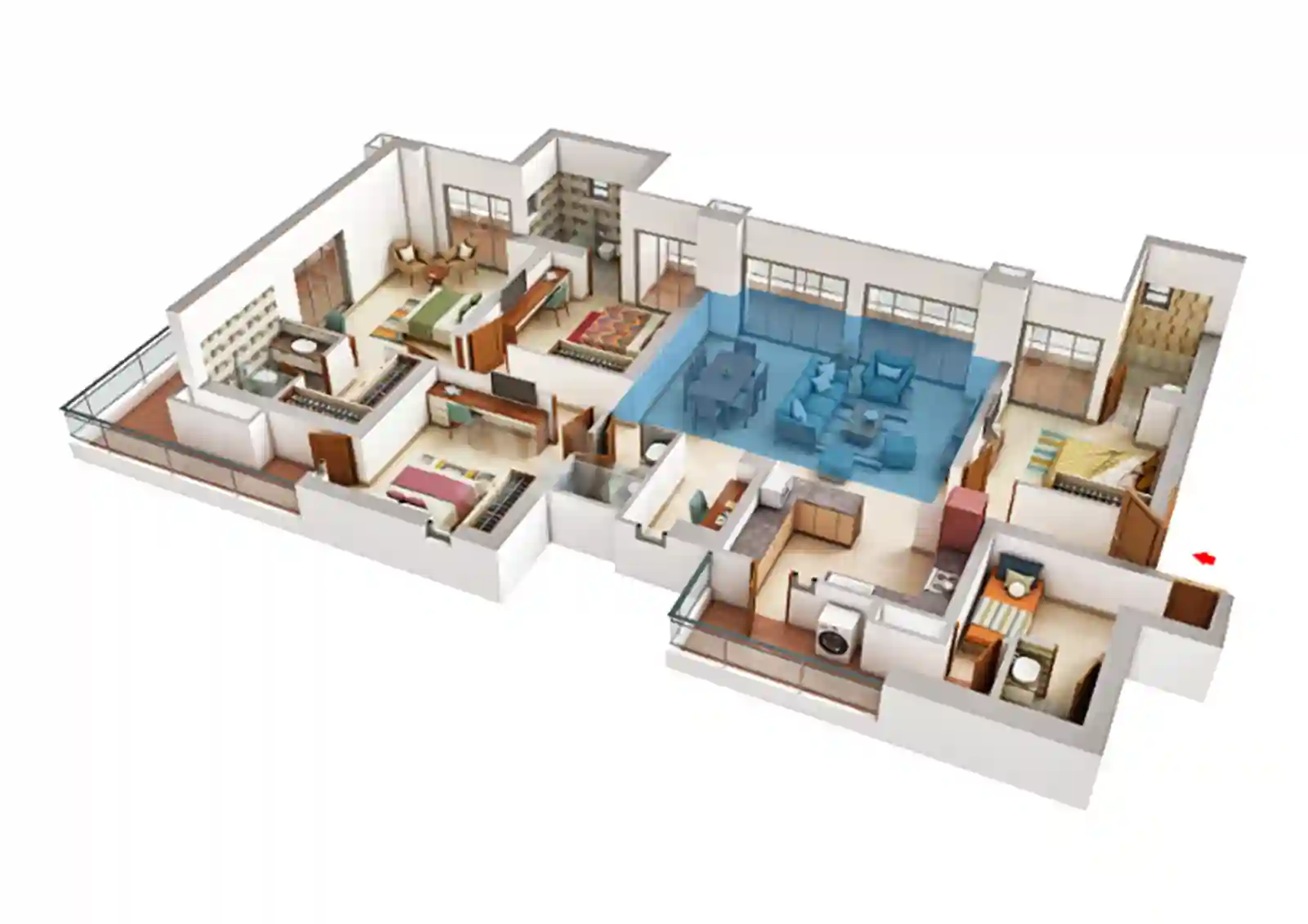 floor-plan-Godrej Zenith - godrej flats in gurgaon