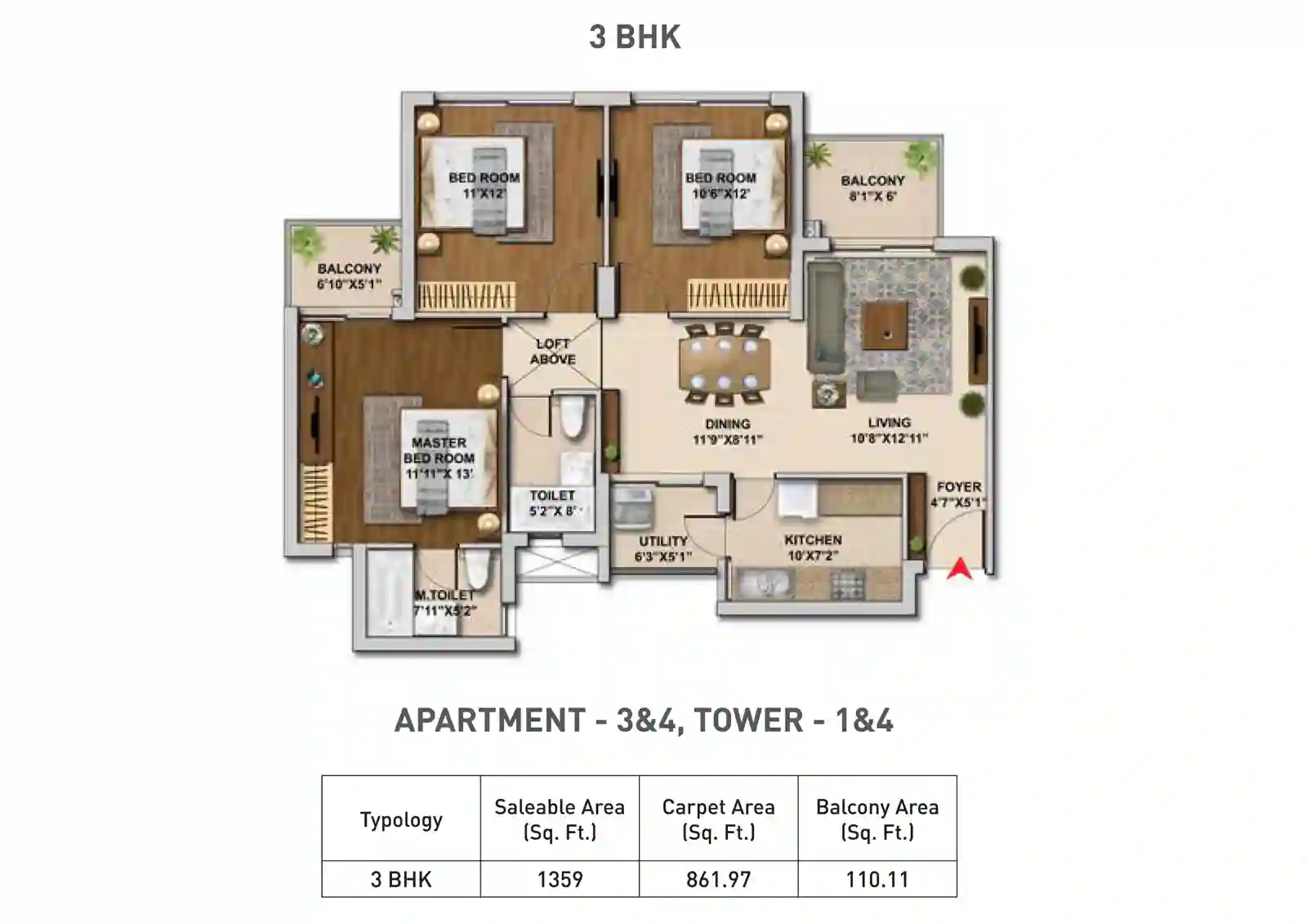 hero-homes-sector-104-floor-plan