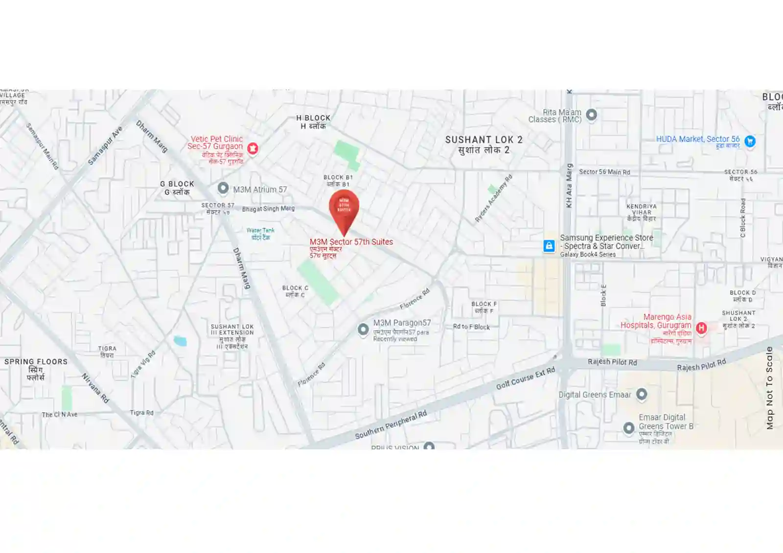 m3m-57-suites-location-map