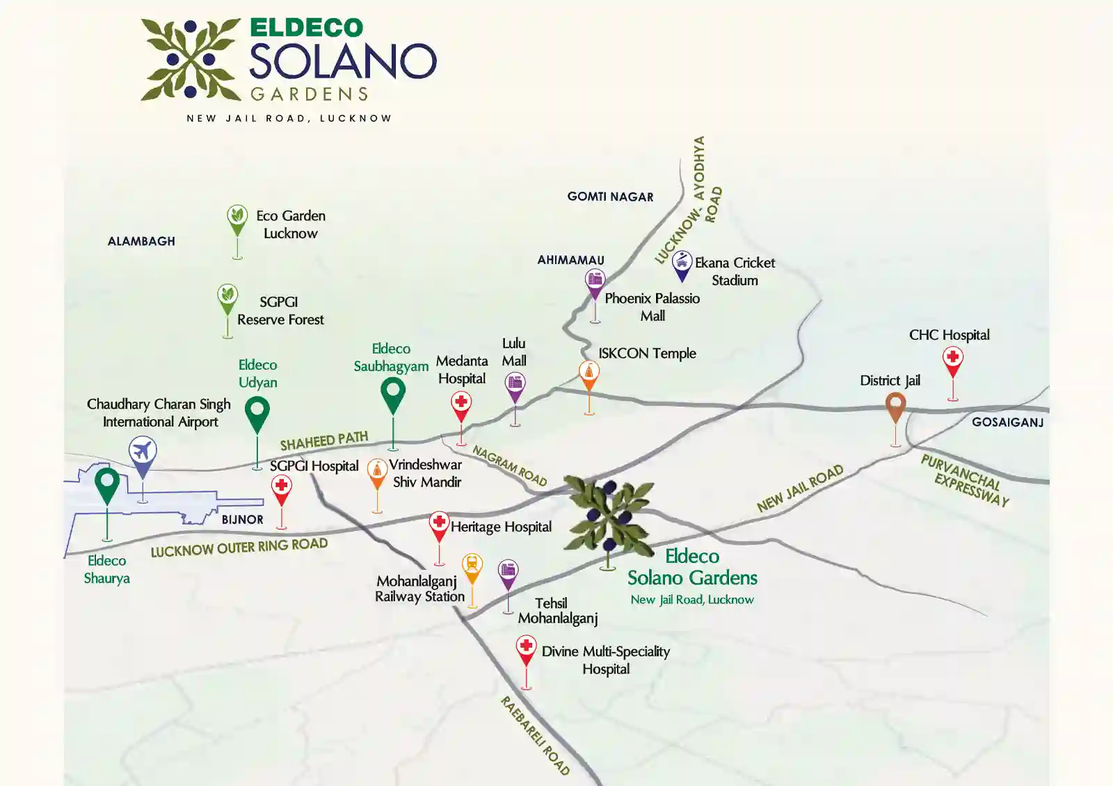eldeco-solano-gardens-location-map