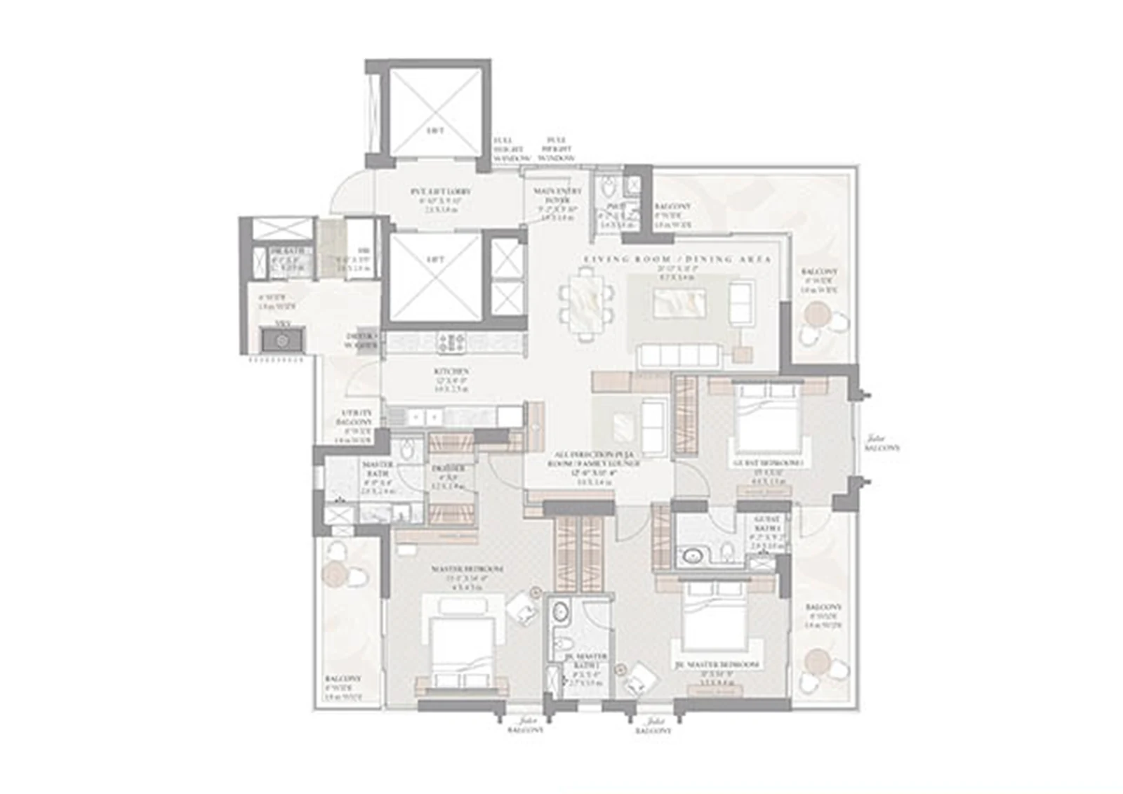 floor-plan-TARC Ishva - Premium residential property in Gurgaon