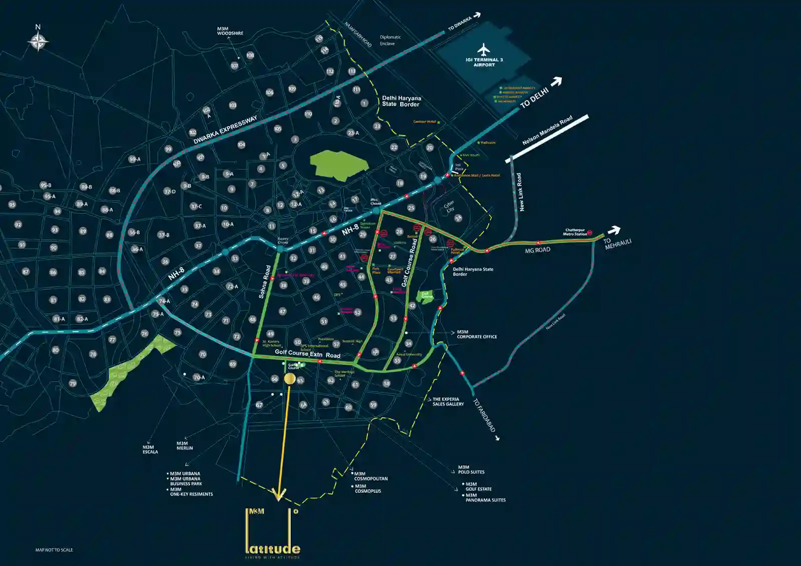 m3m-latitude-location-map