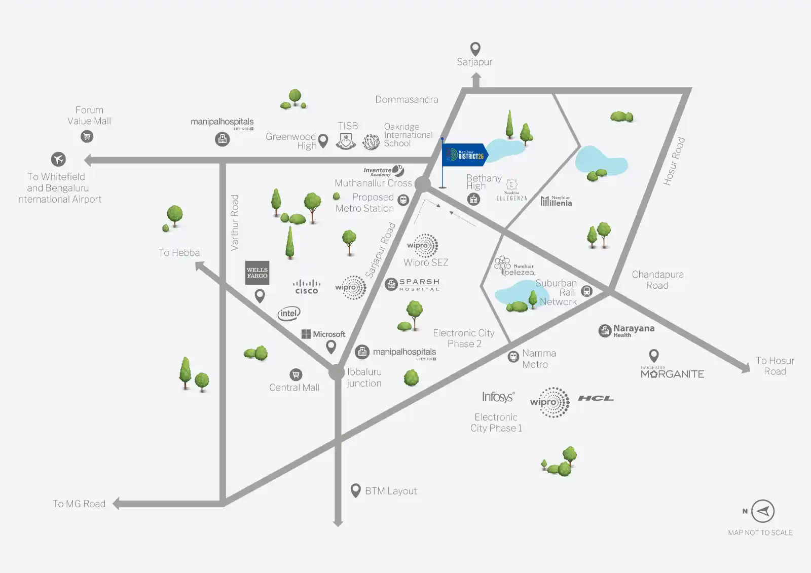 nambiar-district-25-phase-3-location-map