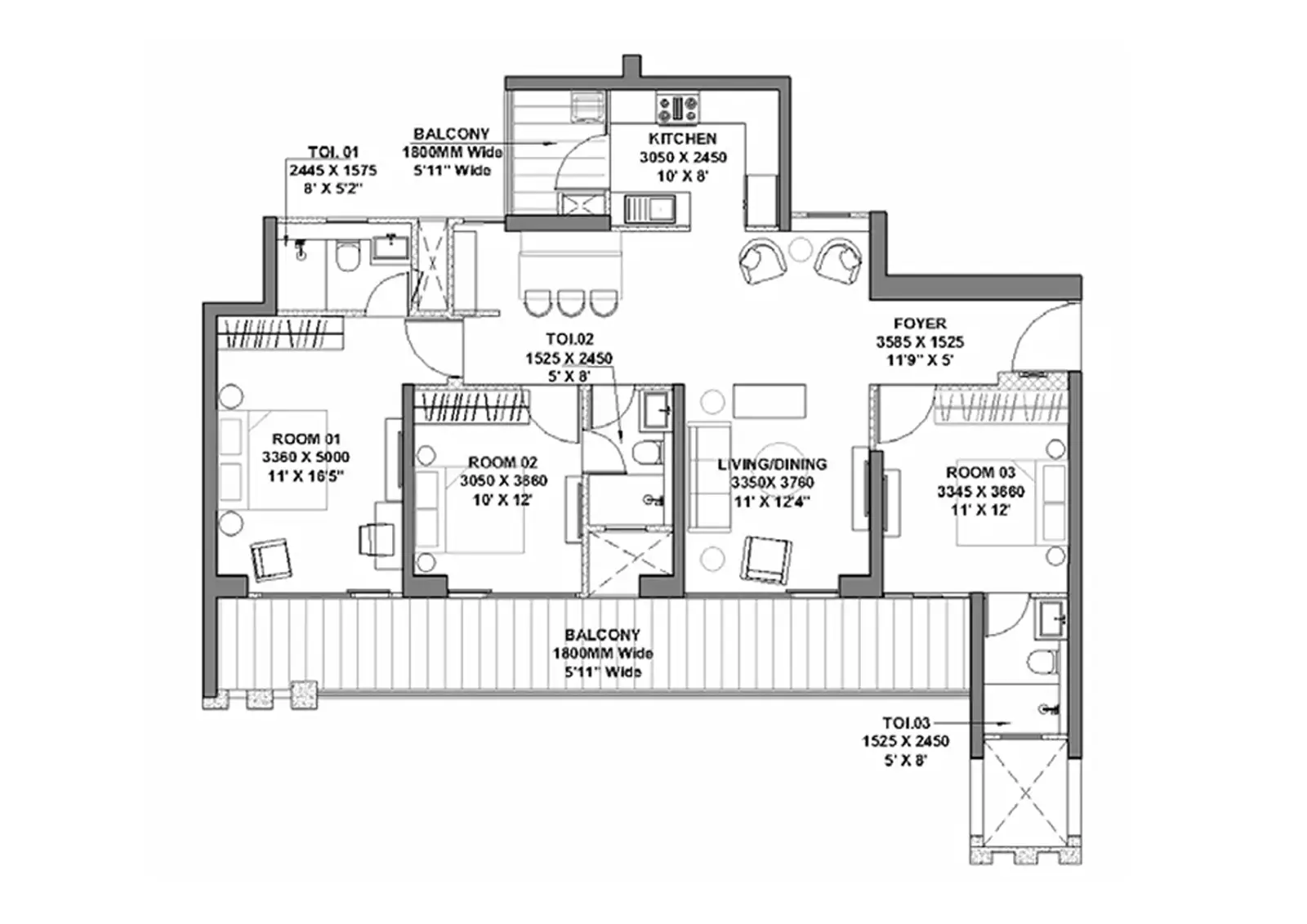 floor-plan-Godrej Vrikshya - Buy best residential property in Gurugram