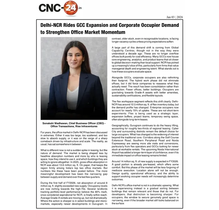 delhi-ncr-office-market-gains-momentum-from-gcc-and-corporate-demand